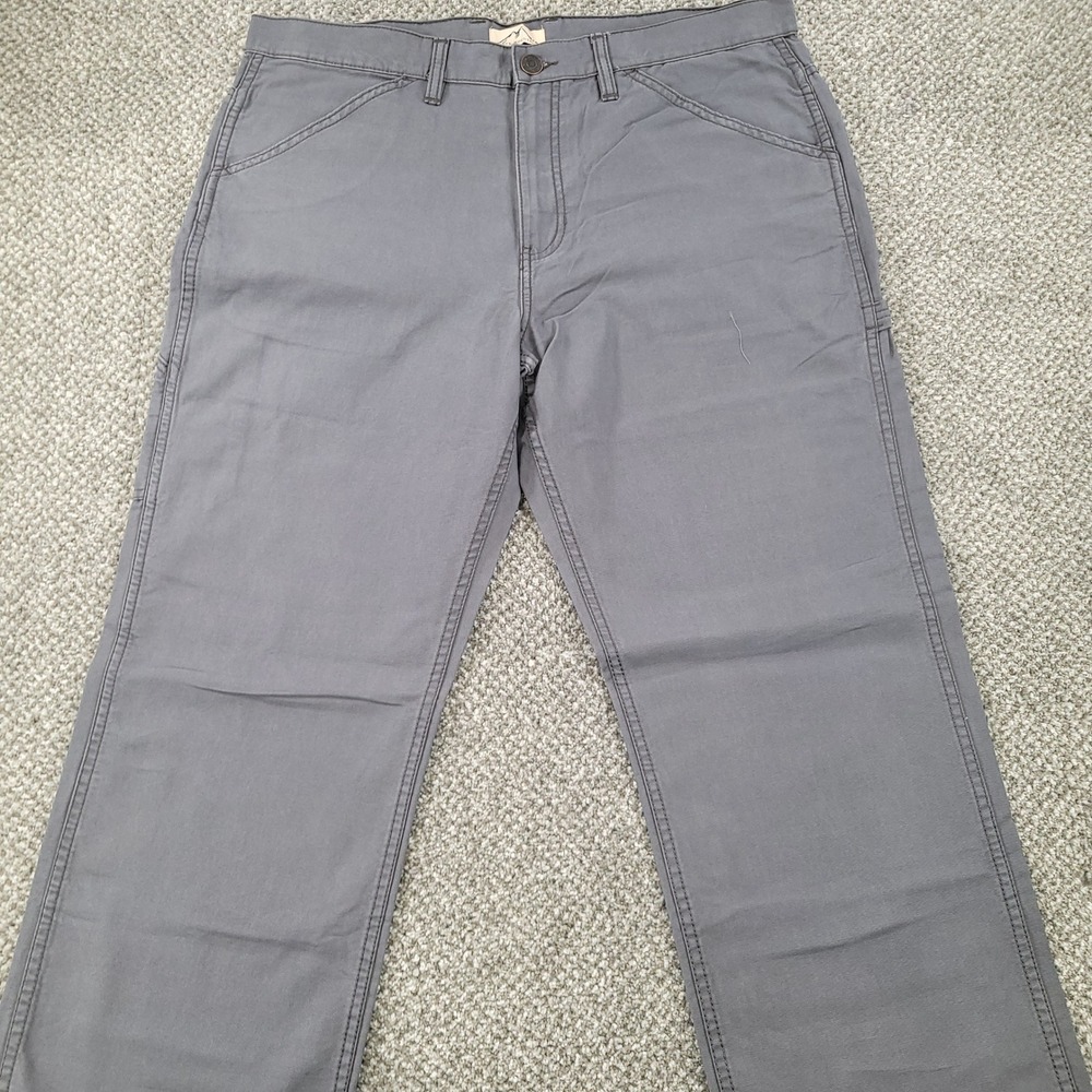 (2) Pair Blue Mountain Mens Gray Cotton Canvas Regular Fit Work Pants 38x34 NEW - Picture 7 of 10